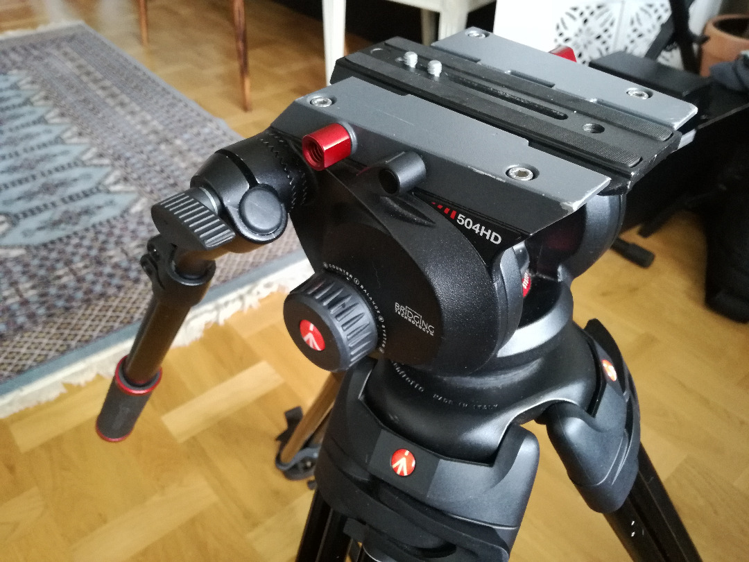 Kamerastativ med videohuvud - manfrotto 504hd