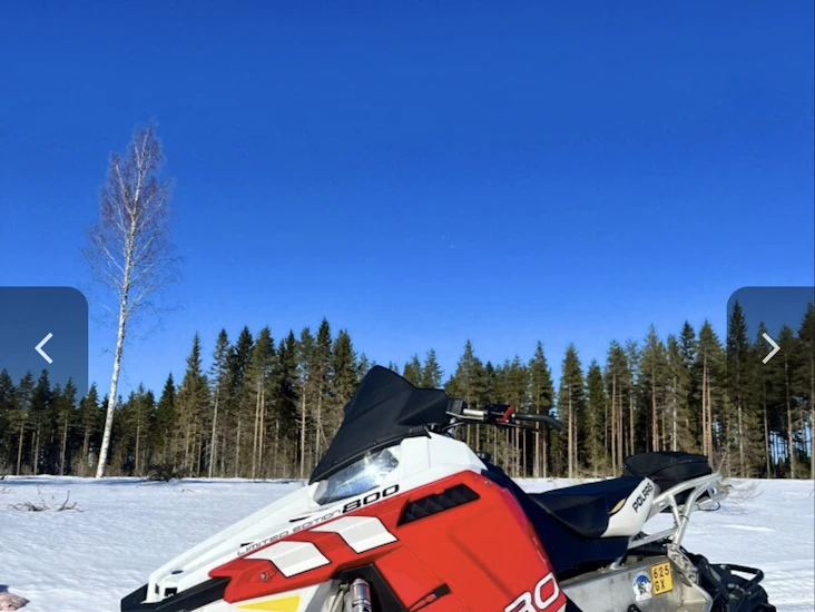 Tehokas moottorikelkka polaris 800 pro r