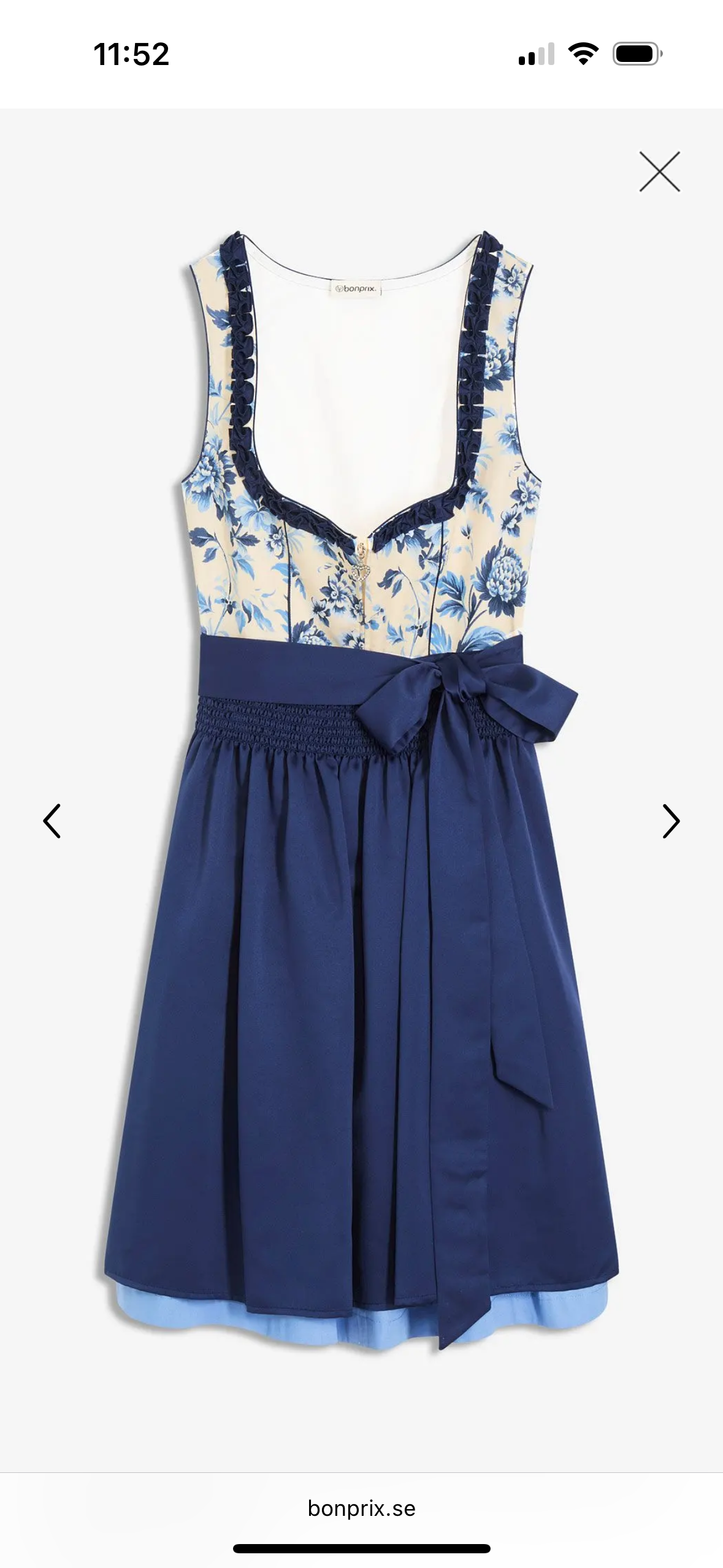 Dirndl -klänning till oktoberfest 