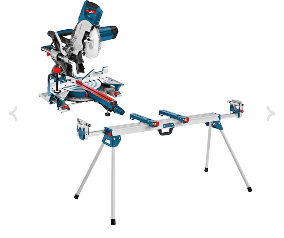 Bosch professional kapp-og gjærsag med arbeidsbenk