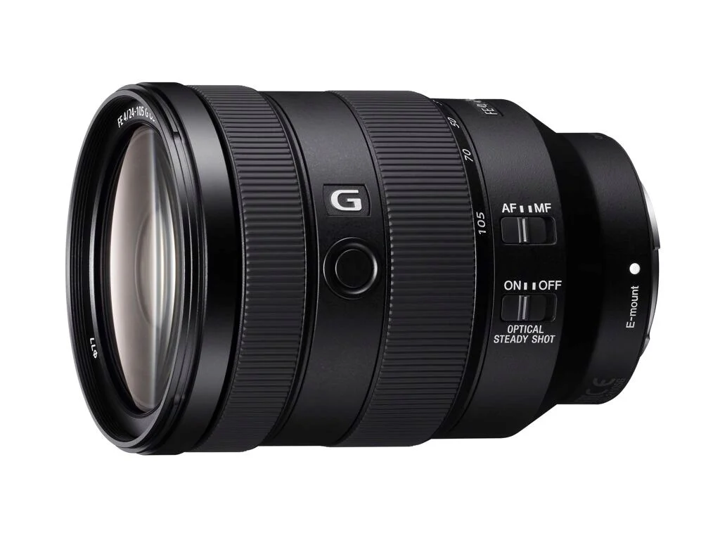 Sony fe 24-105mm f/4 g oss optisk stabilisering e-mount