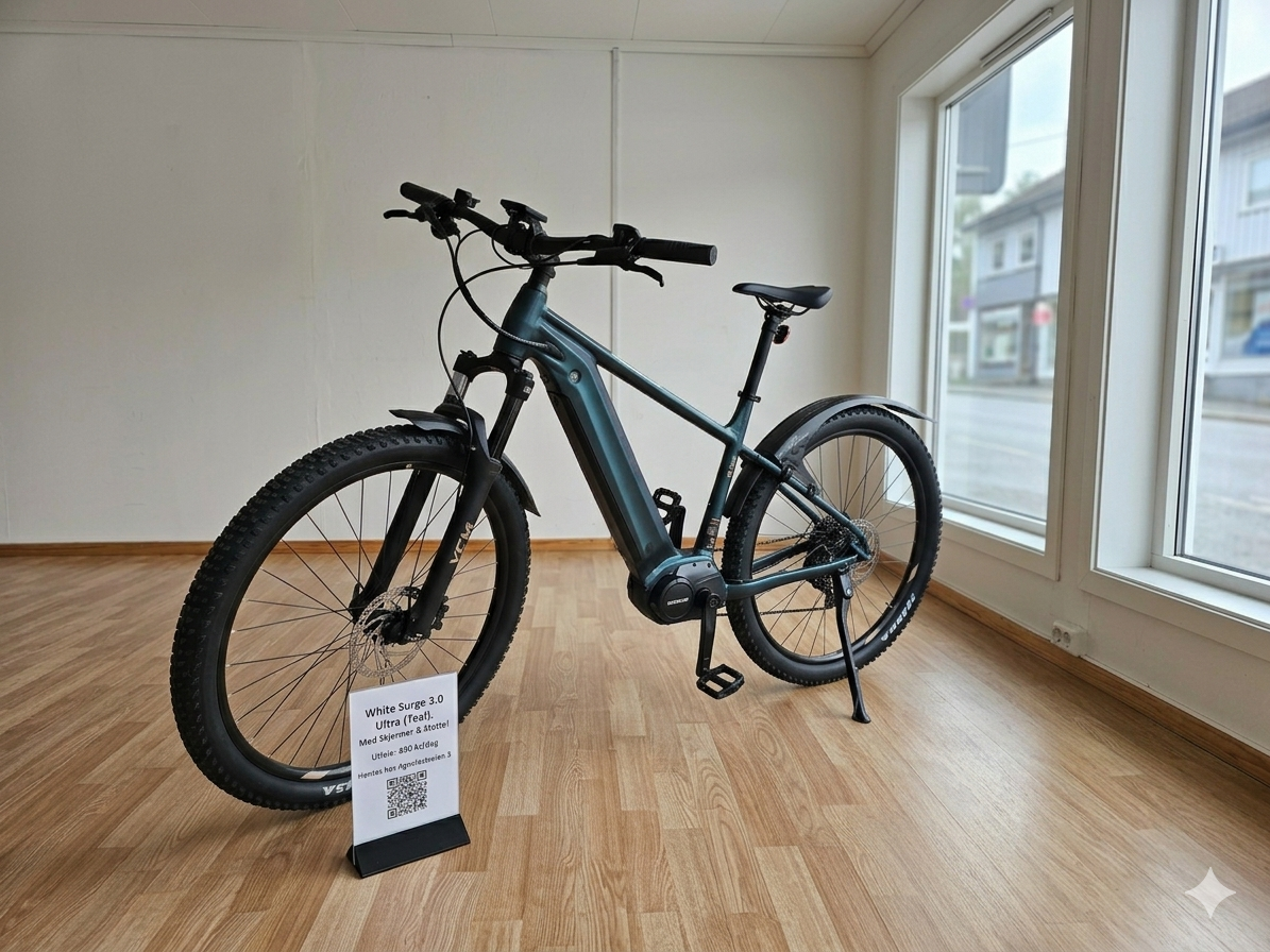 White surge 3.0 ultra e-mtb  til leie i kristiansand 