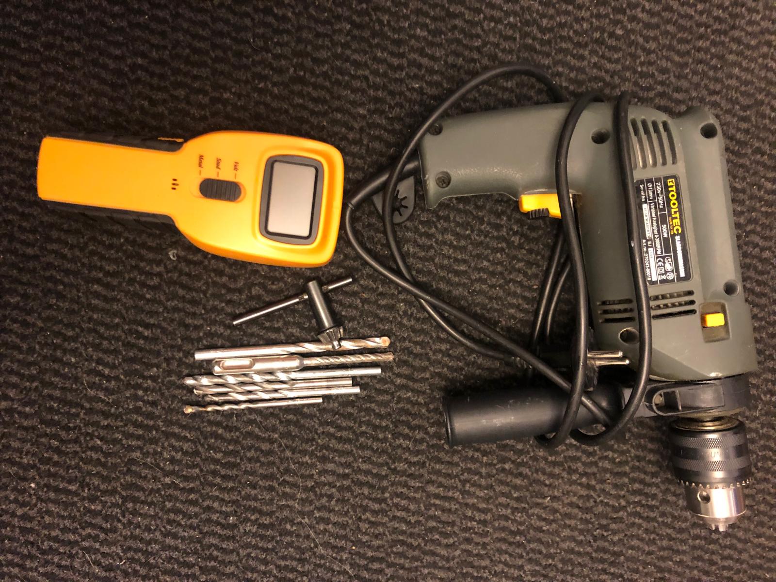 Rabatt! ny!  kraftfull slagborrmaskin med regelsökare