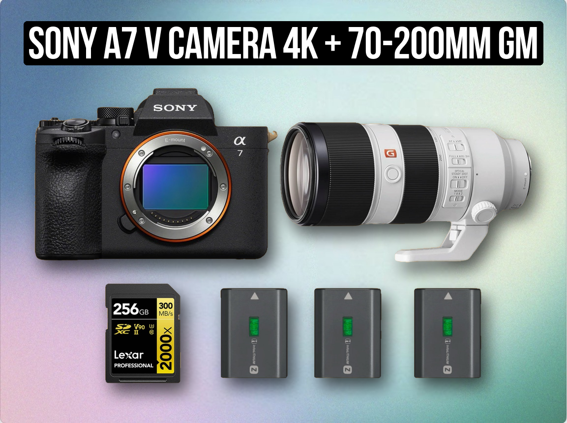 Sony a7 v camera 4k + 70-200mm gm lens | sony a7v / a7 v / a7v / alpha 7 v /