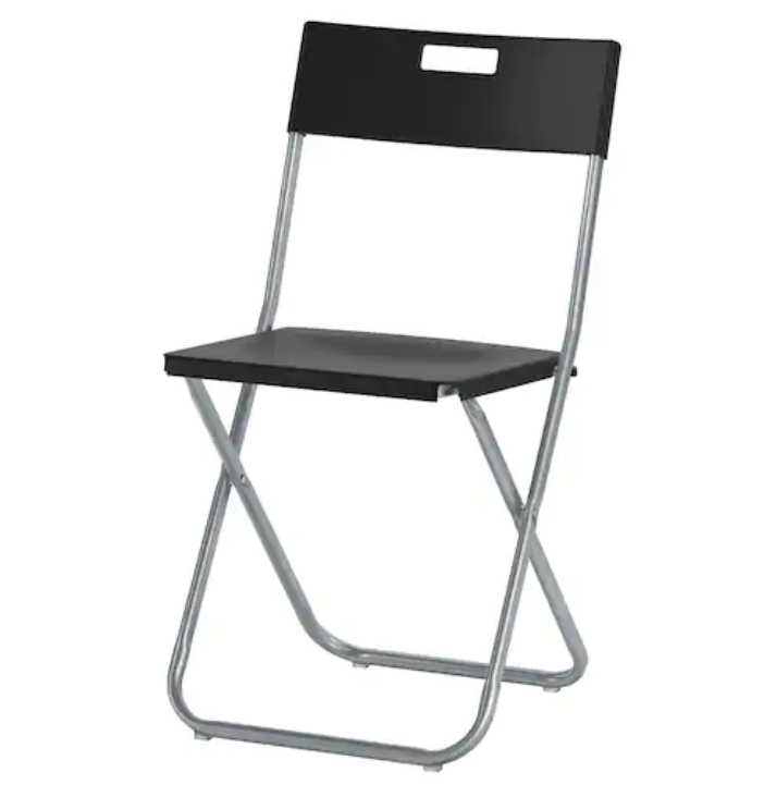 15 klappstolar, "gunde" från ikea