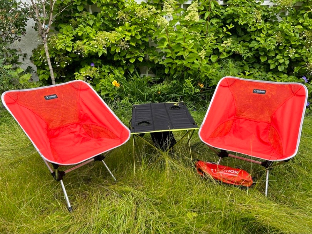 Lettvekts helinox stoler + bord