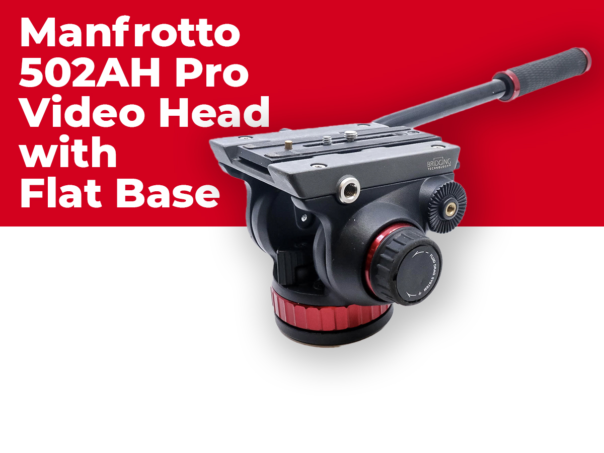 Manfrotto 502ah pro video head with flat base