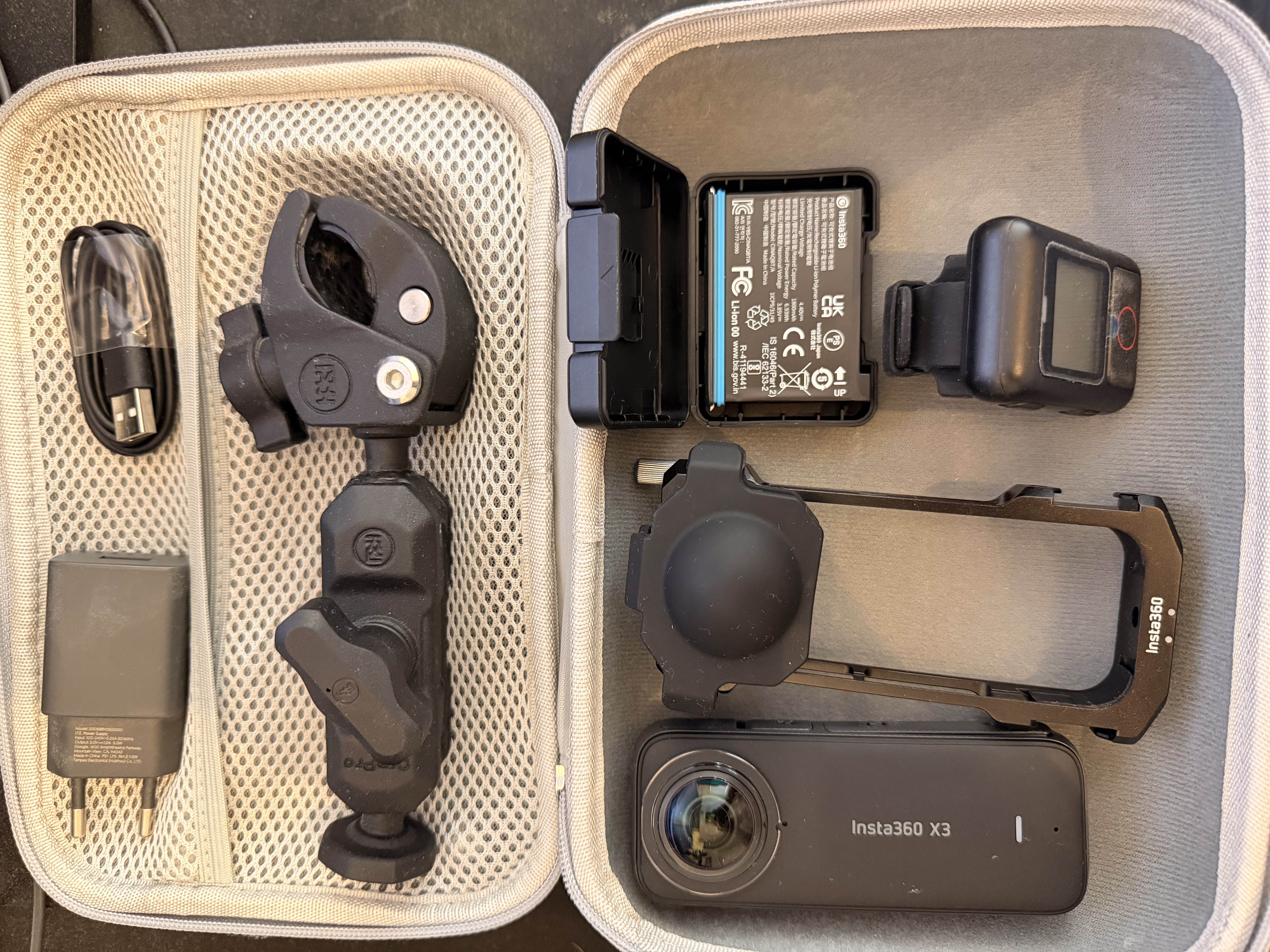 Insta360 x3 med tilbehør