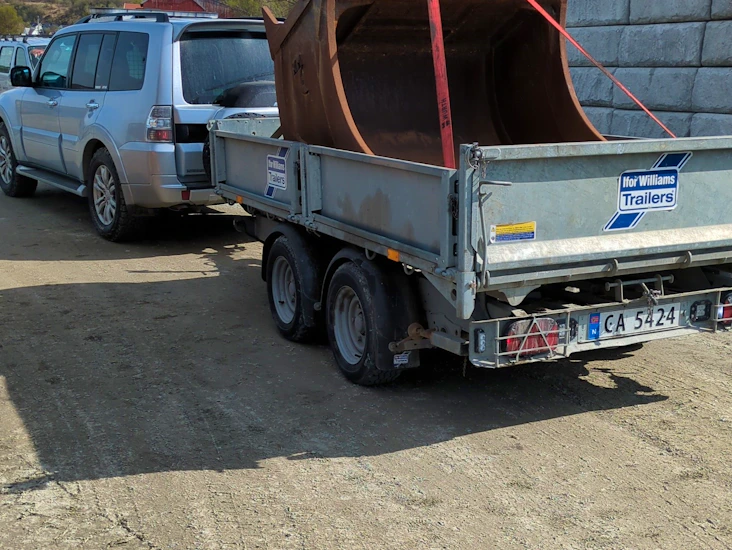 Hydraulisk tipphenger 2700kg nyttelast