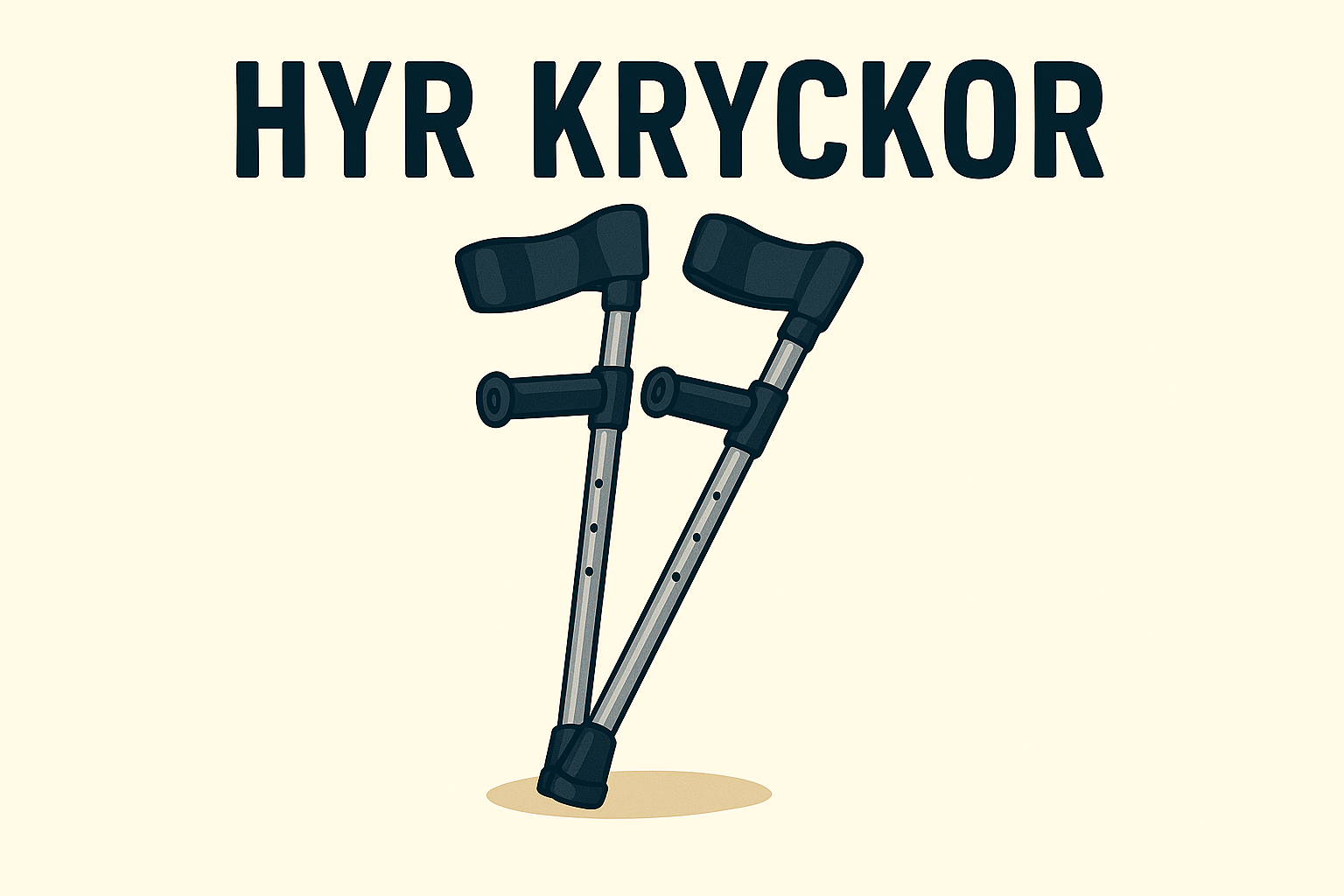 Hämta kryckor 08:00 eller 17-18 vardagar