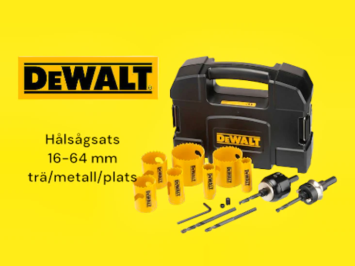 Hålsågsats proffs för trä, metall och plast,