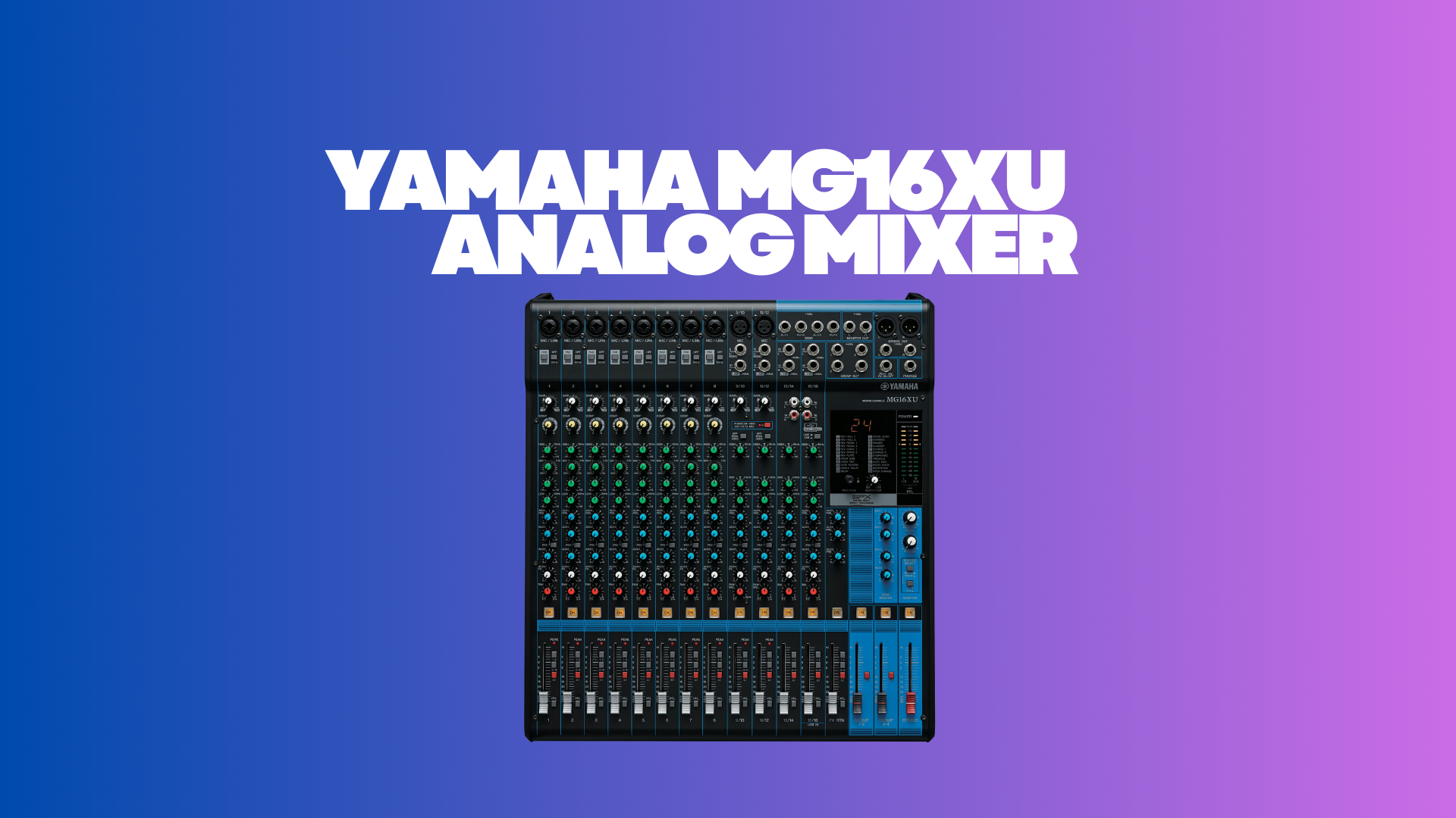 Yamaha mg16xu analogue mixer