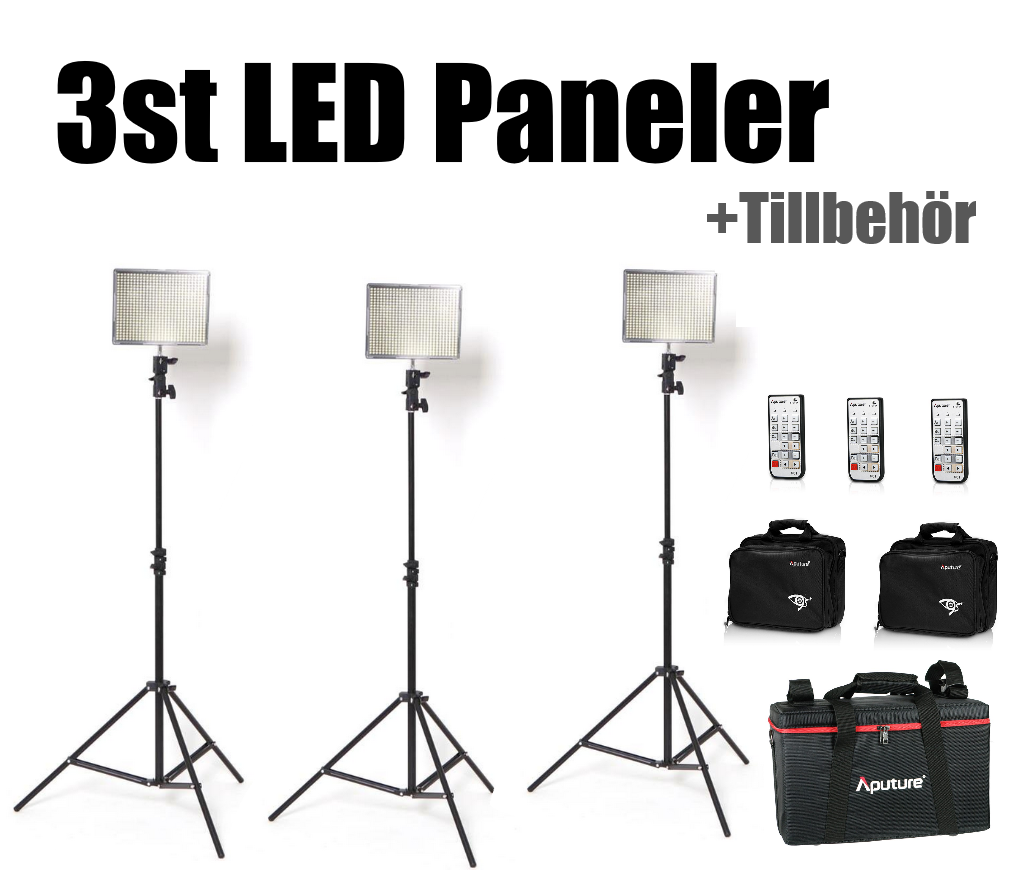Aputure amaran hr672c led paneler +tillbehör