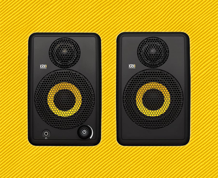 Krk goaux 3 portable studio monitors + carry case (wired & bluetooth)
