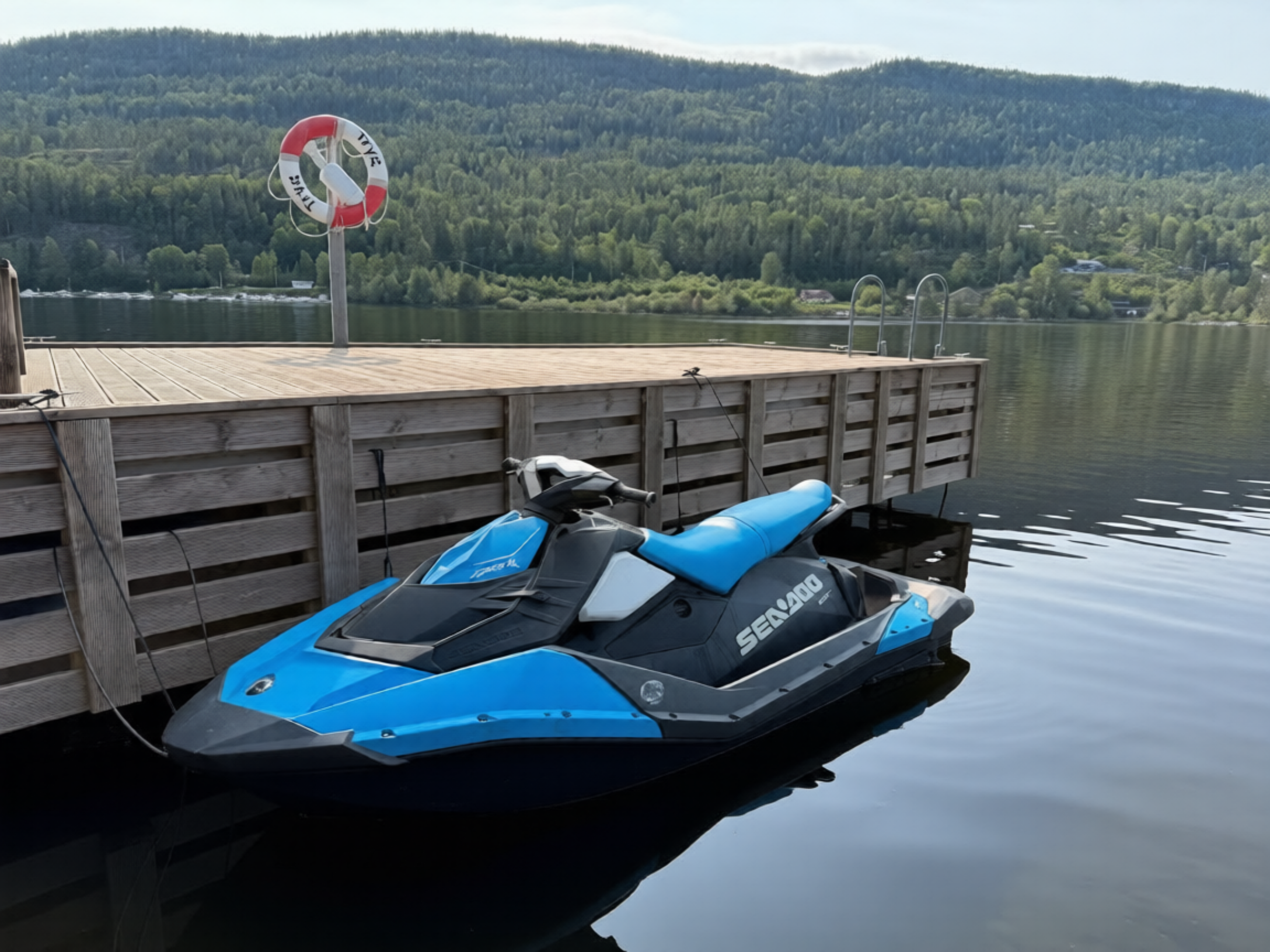 Seadoo spark 3up vannscooter, inkl henger