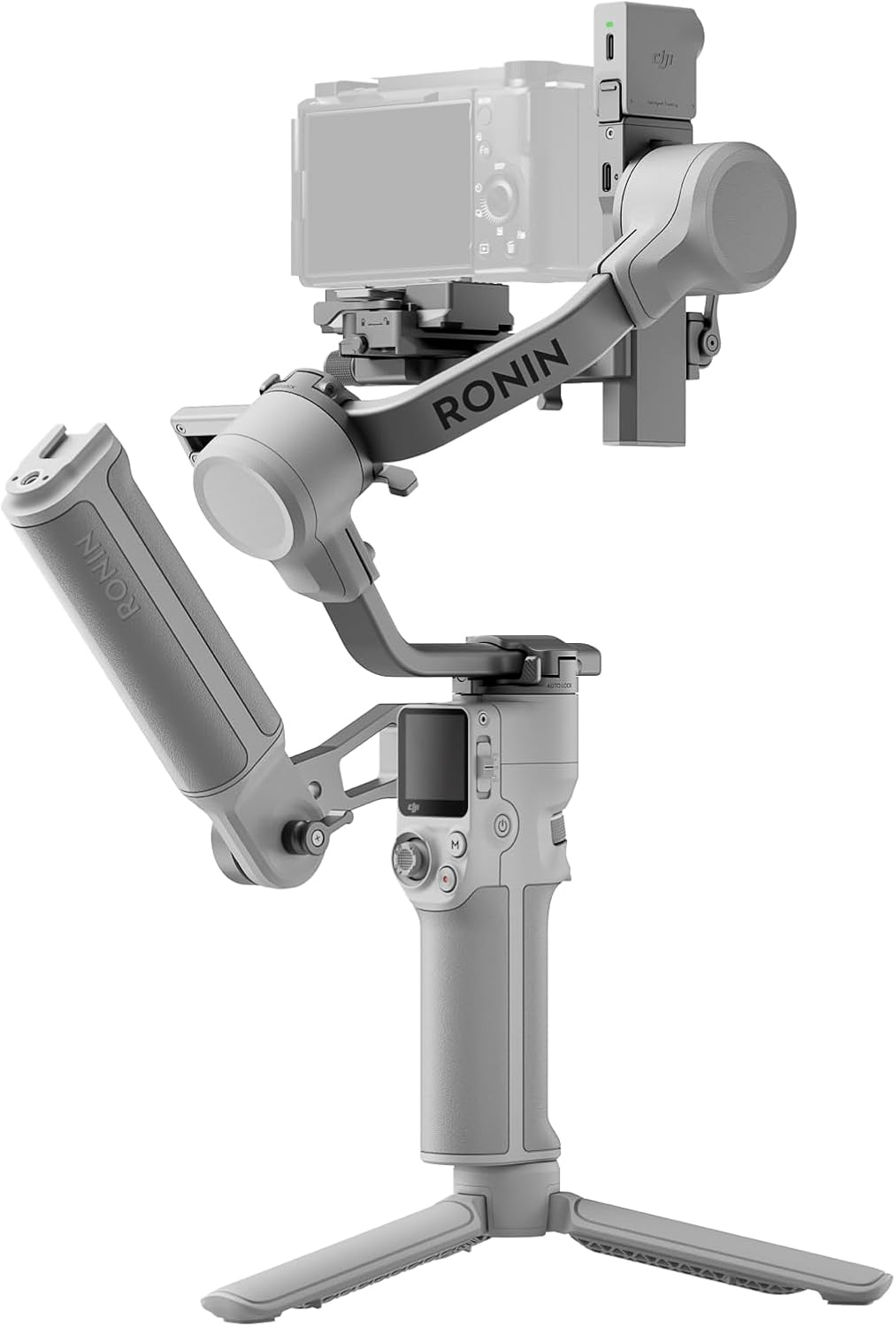 Dji rs 4 mini combo, gimbal stabilizer for camera canon/sony/panasonic/nikon/fujifilm, auto axis locks, intelligent tracking, 2kg/4.4lbs payload, camera gimbal, briefcase handle