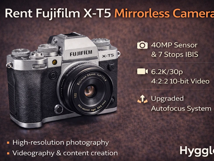Fujifilm x-t5 (silver) + xf 27mm f/2.8 pancake lens – compact pro camera setup