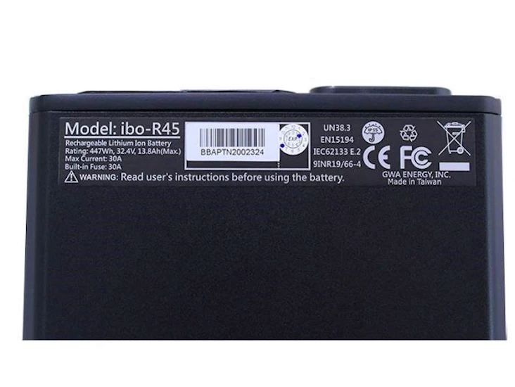 Ladcykel babboe batterie 447wh