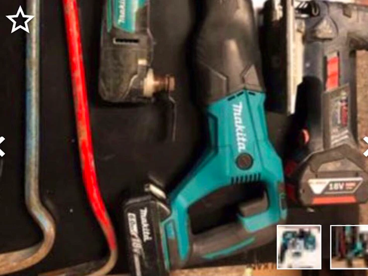 Tigersåg komplett o riv verktyg kofot etc