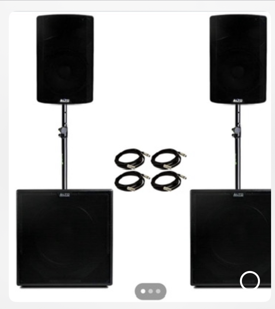 Pa speakers - weddings, parties , clubs halls