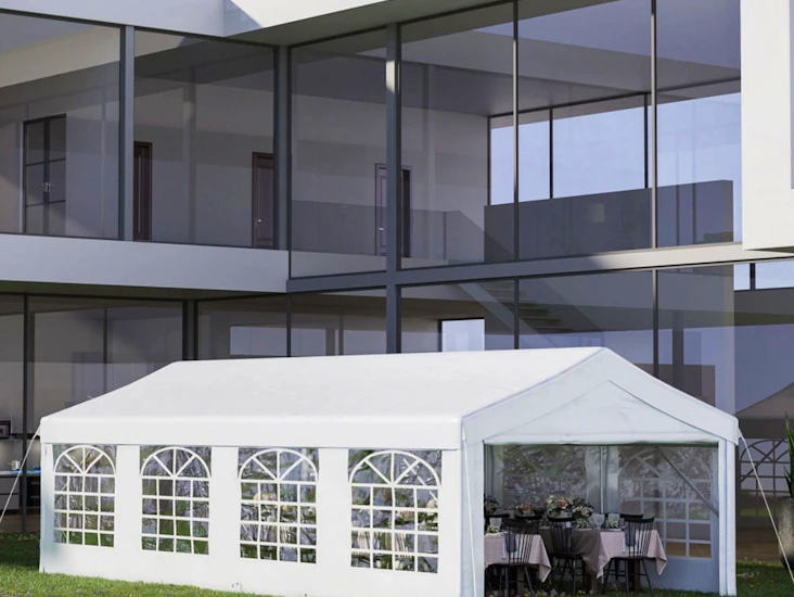 8m x 4m marquee for hire – perfect for any occasion!