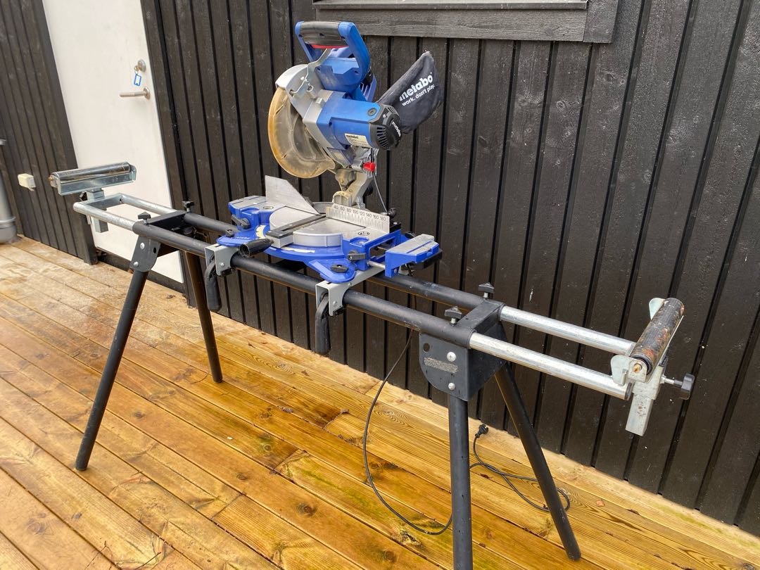 Kap- och gersåg med stativ