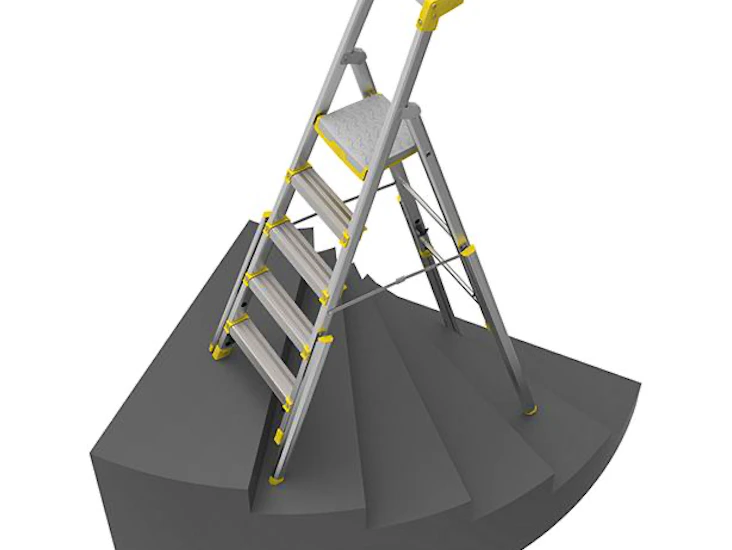 Flexibel trapphusstege / trappstege för arbete i trappor