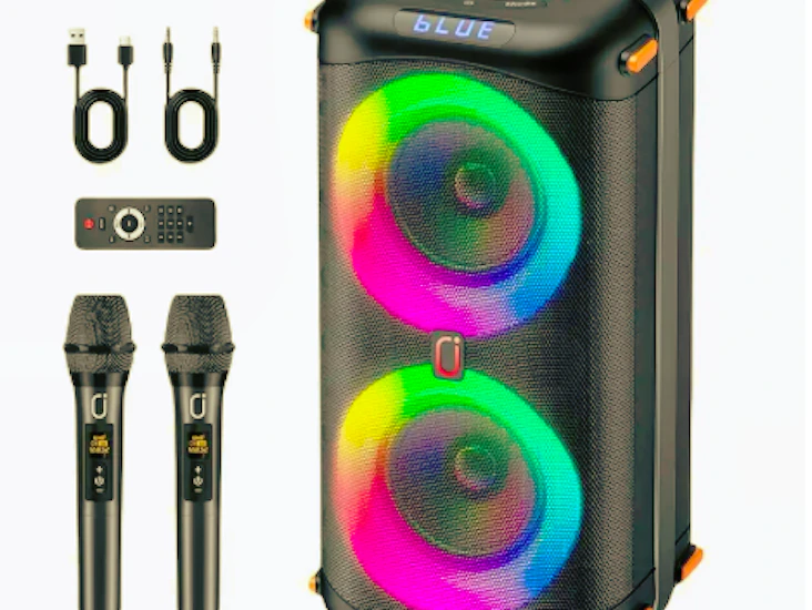 Komplett karaoke 🔊 + to trådløse🎤 til leie