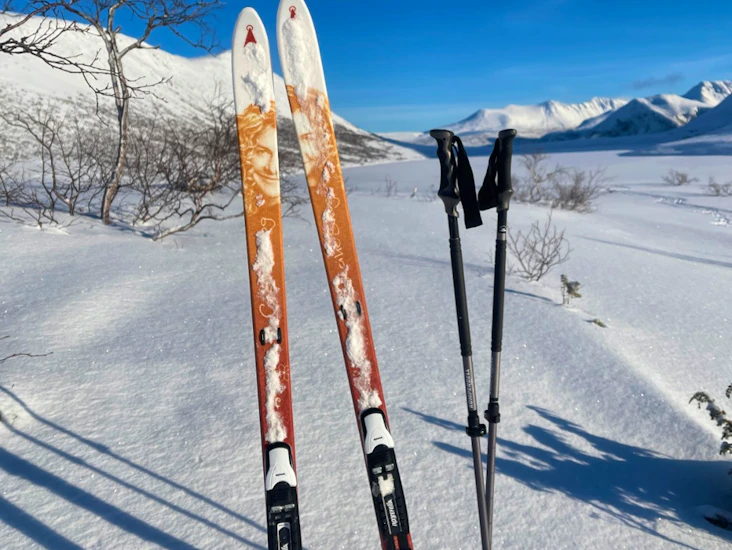 Fjellski til jenter 155 - 165cm, str 37/38