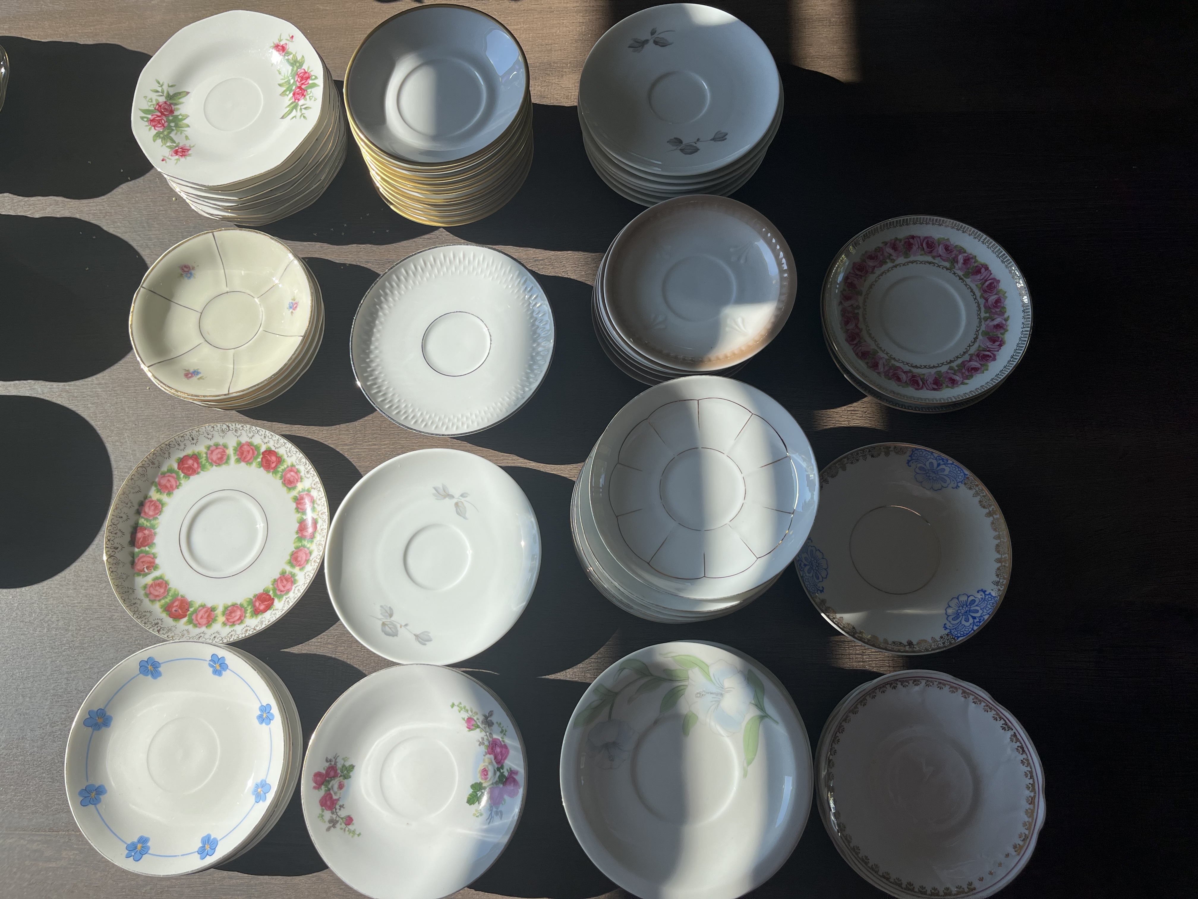 85 vintage kaffefat – perfekt till bröllop, dop & fest