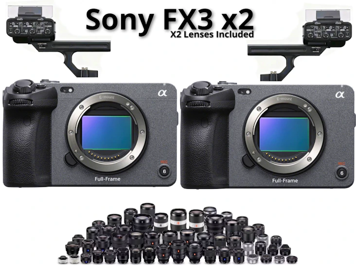 Sony fx3 body x2 + two sony lenses