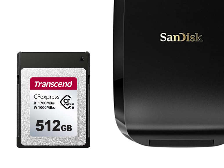 512gb cfexpress memory card & reader