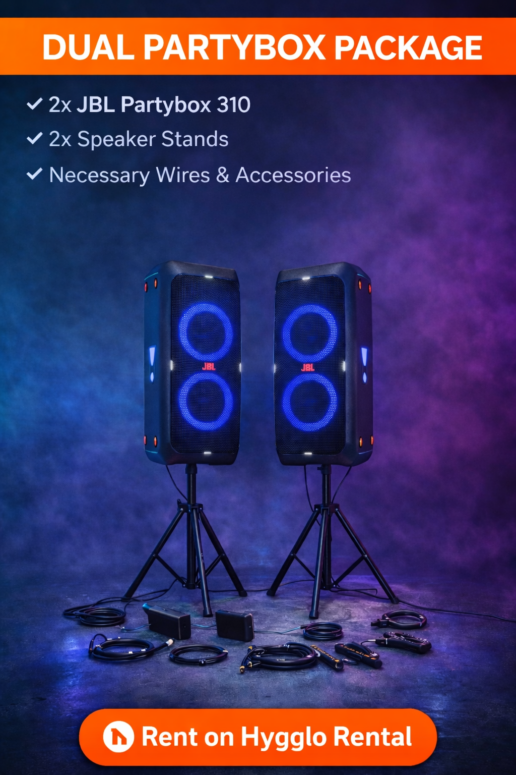 Dual partybox package - jbl partybox