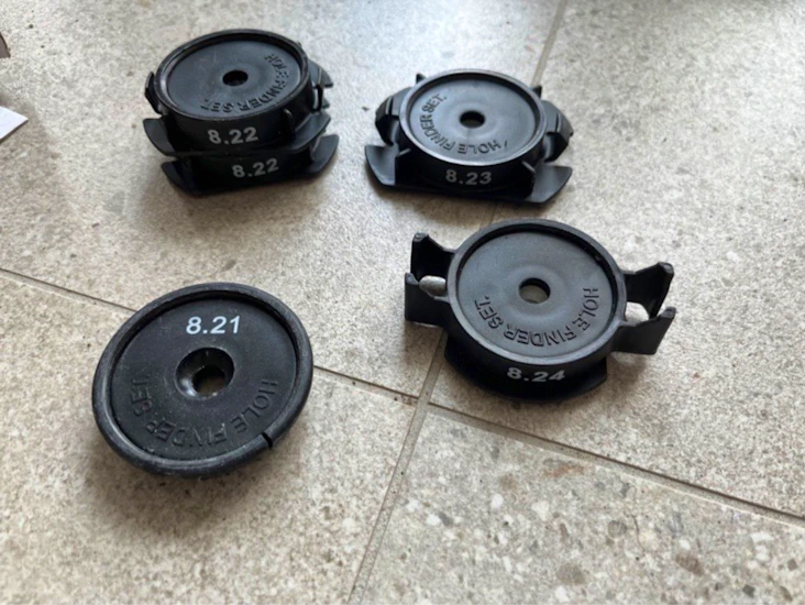 Eldossökare för håltagning i skiva