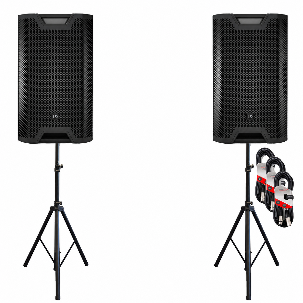 2x ld systems icoa 15 a bt  -  pa högtalare