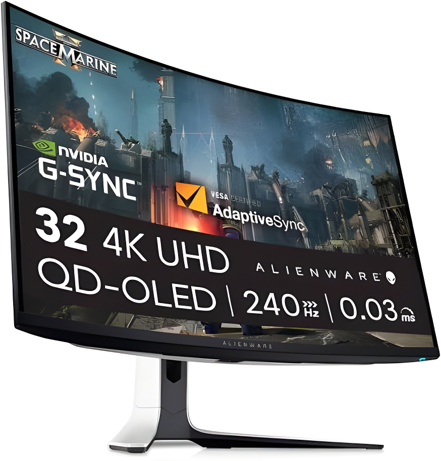 Alienware aw3225qf 32 inch 4k uhd (3840x2160) 1700r curved gaming monitor