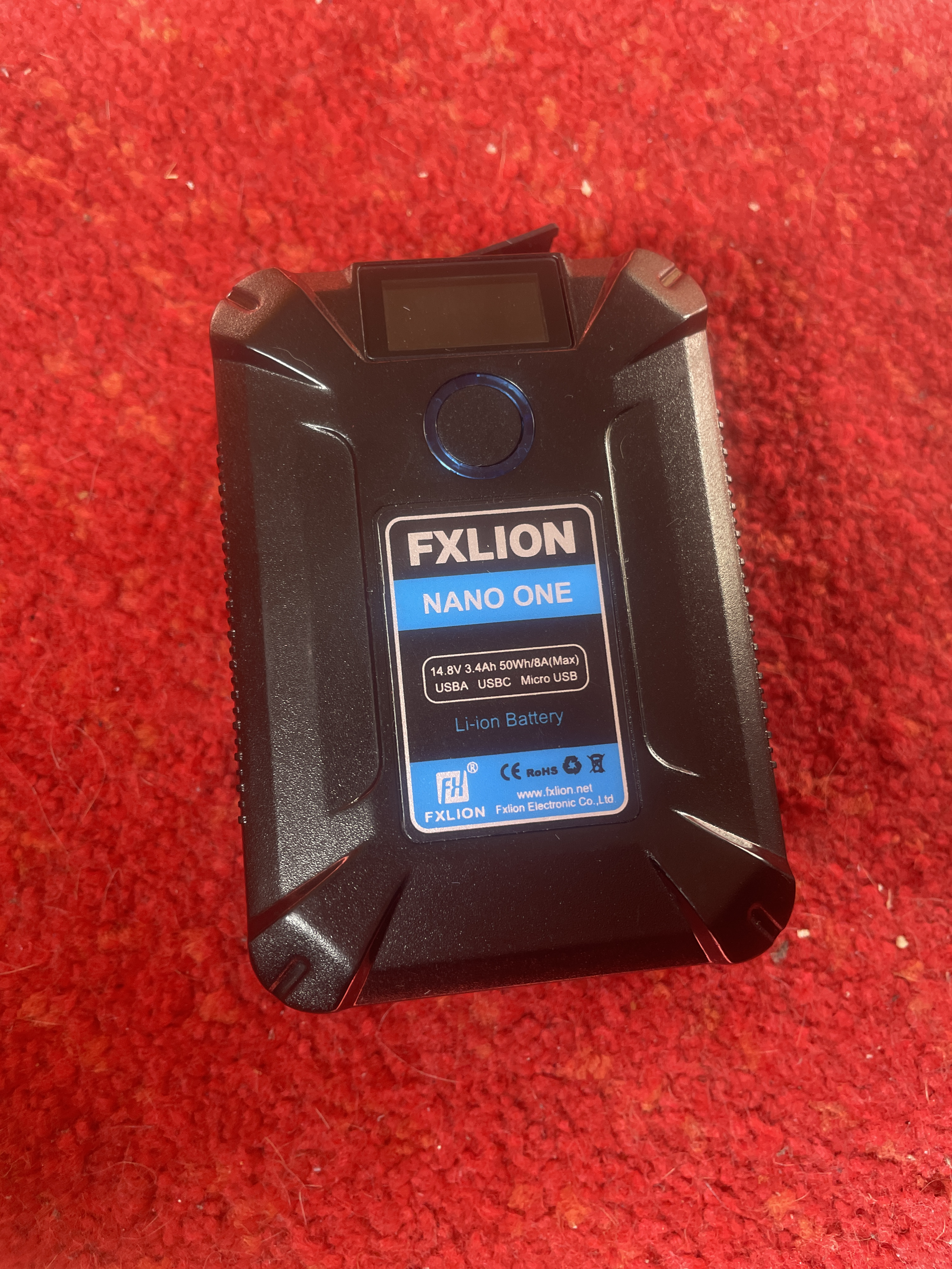 Nano one li-ion battery with dtap cable for blackmagic 6k camera
