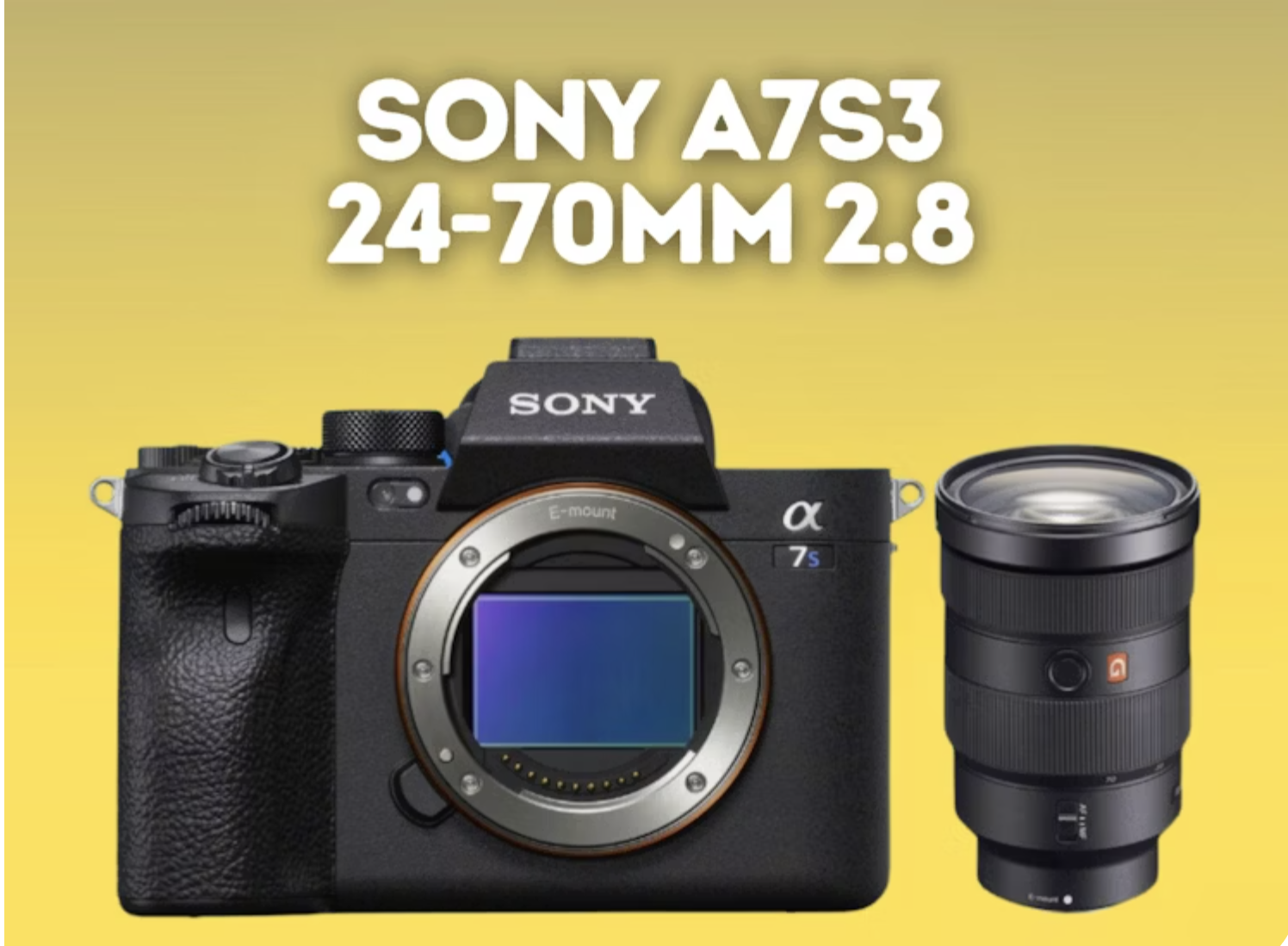 Sony a7siii with g-master 24-70mm lens or 50mm lens + atomos monitor kit