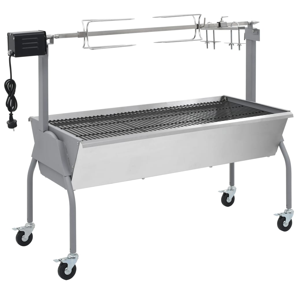 Rotisserie grill med elektrisk motor, for helsteking av lam