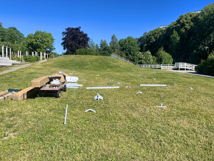 Party tält 12x6 m vit