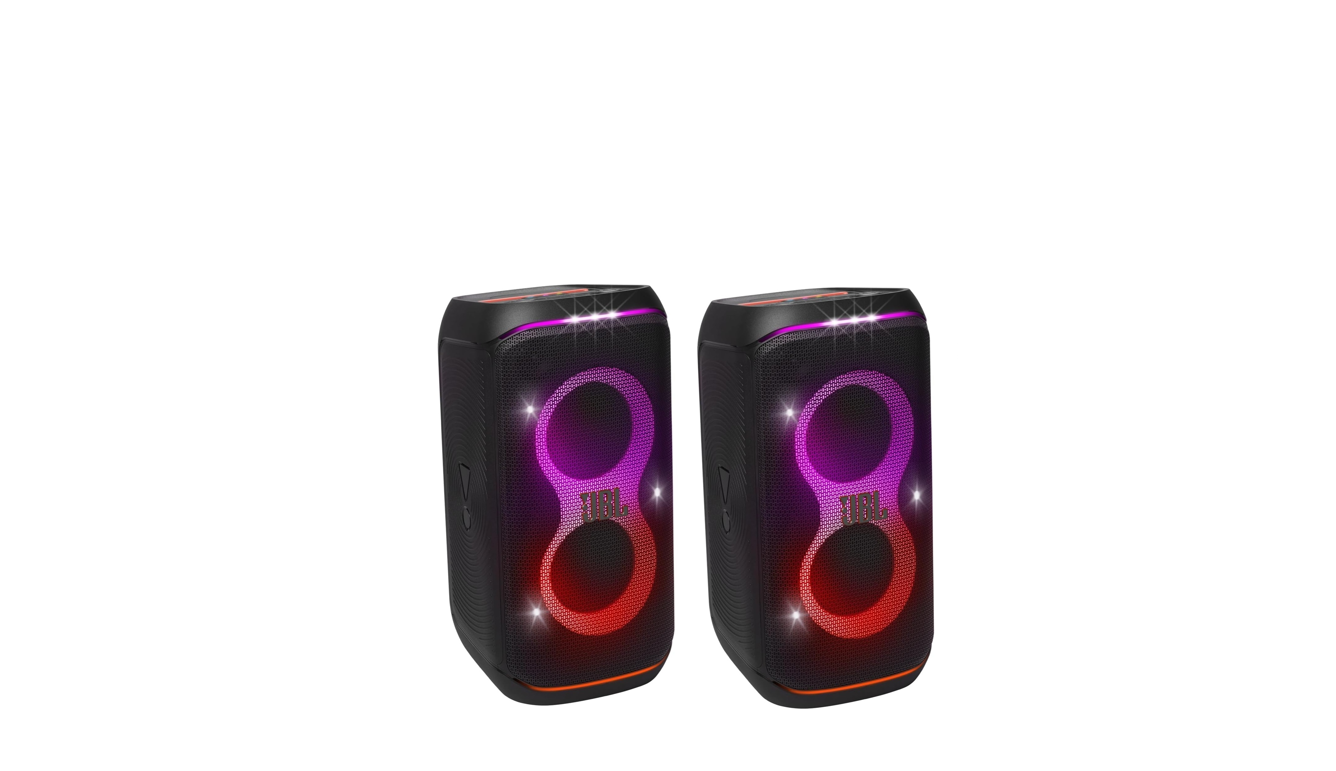 2x jbl partybox 120  portable bluetooth party speaker with foldable handle, jbl pro sound, splashproof design, light show, ai sound boost, 12-hour playtime