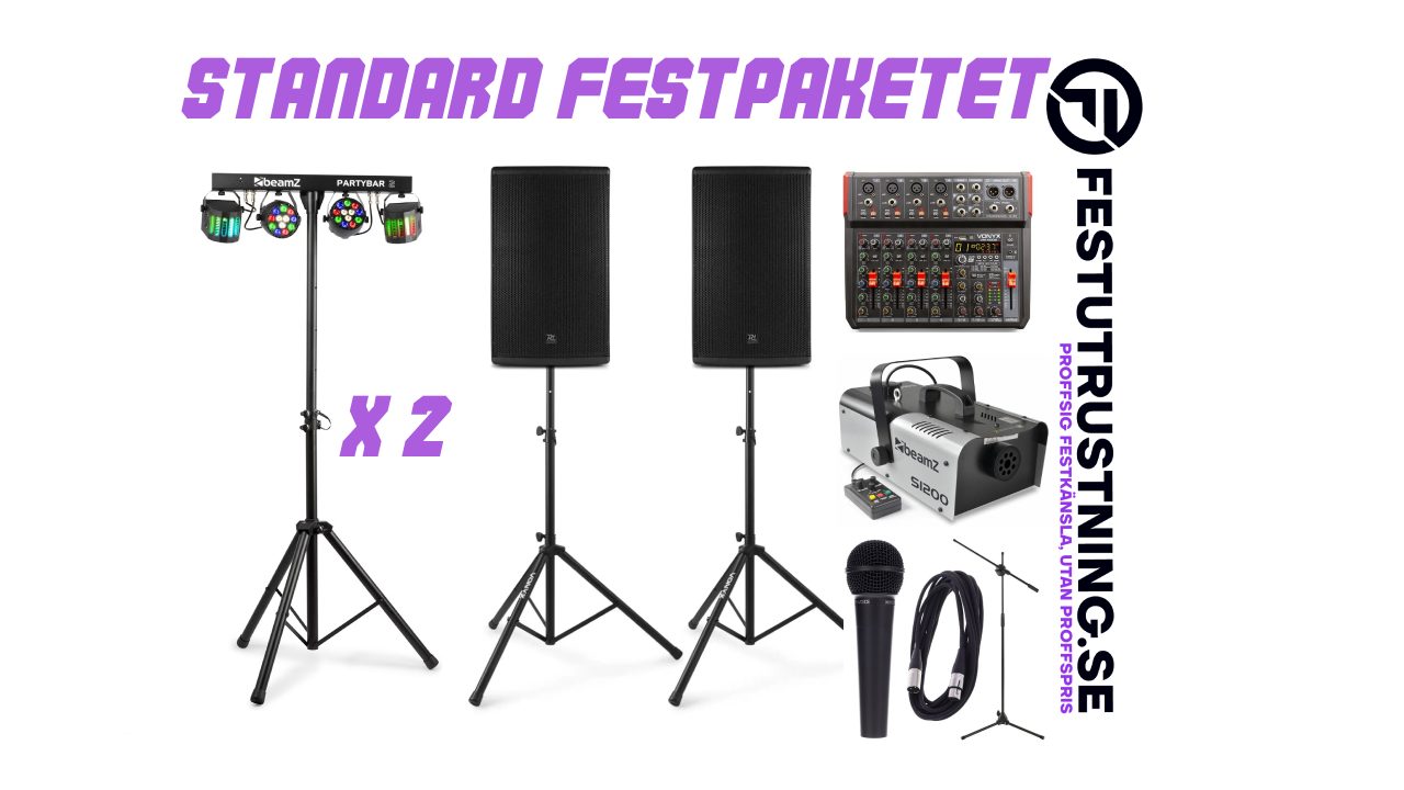 Standard festpaket - vårt mest populära paket