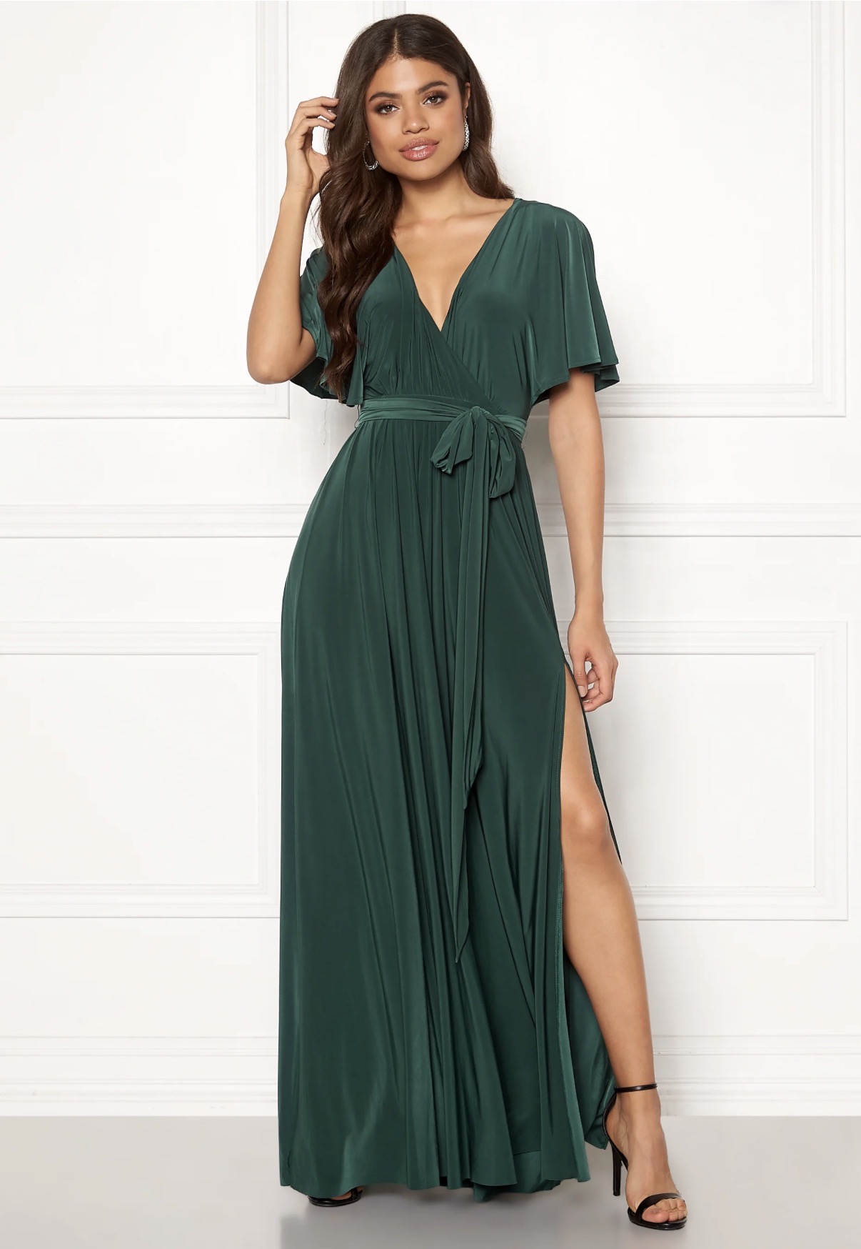 Goddiva sleeve maxi kjole