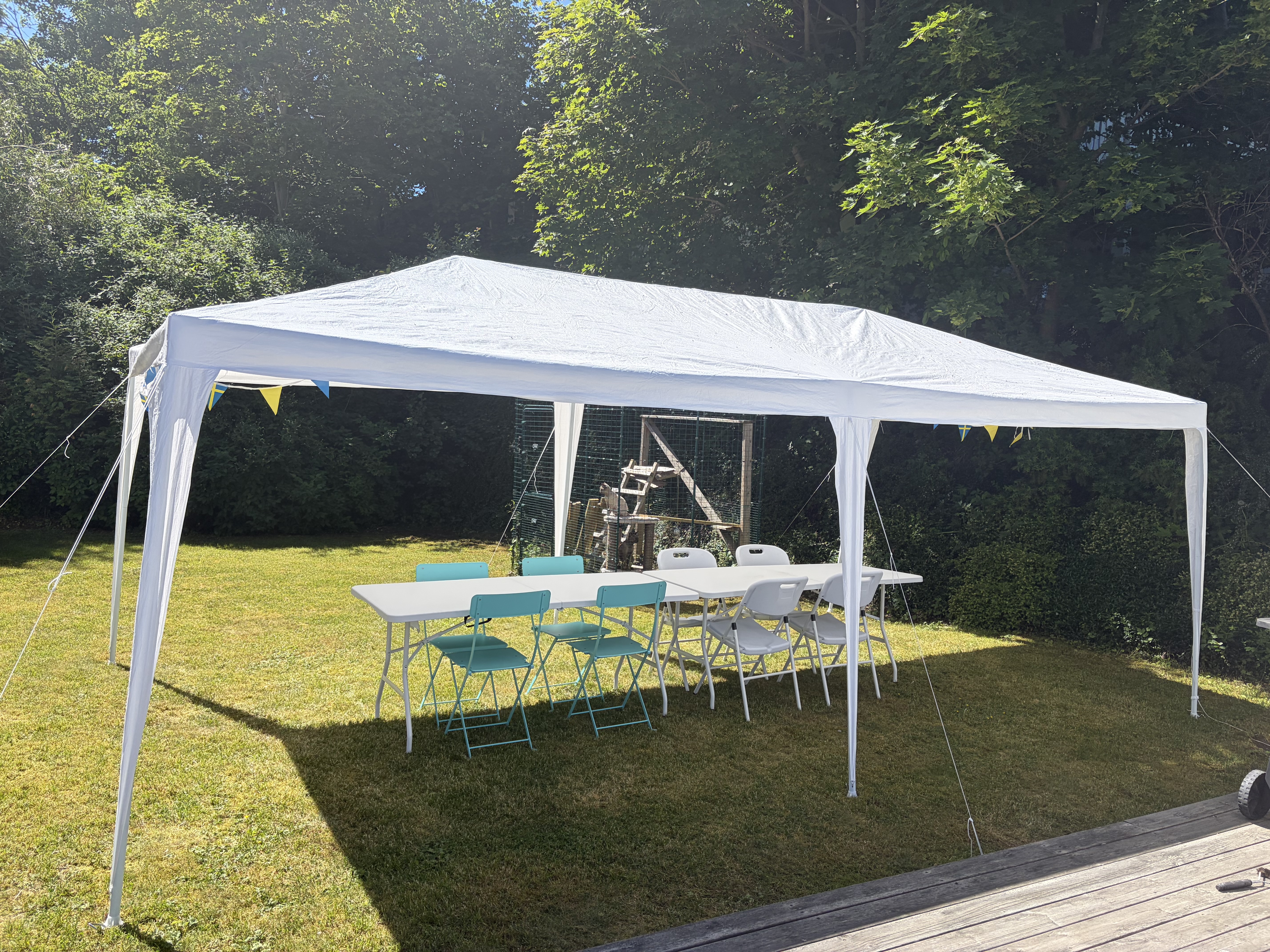 Partytält 6x3 m + tillbehör