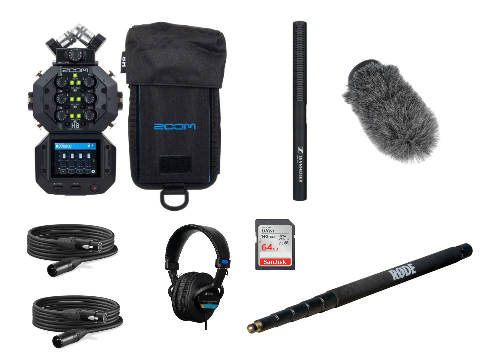 Zoom h8 + sennheiser mke600