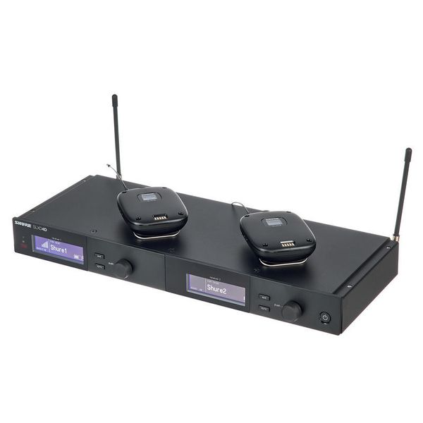 Shure slxd14de k59 - 2 channel wireless microphone system with headset mics
