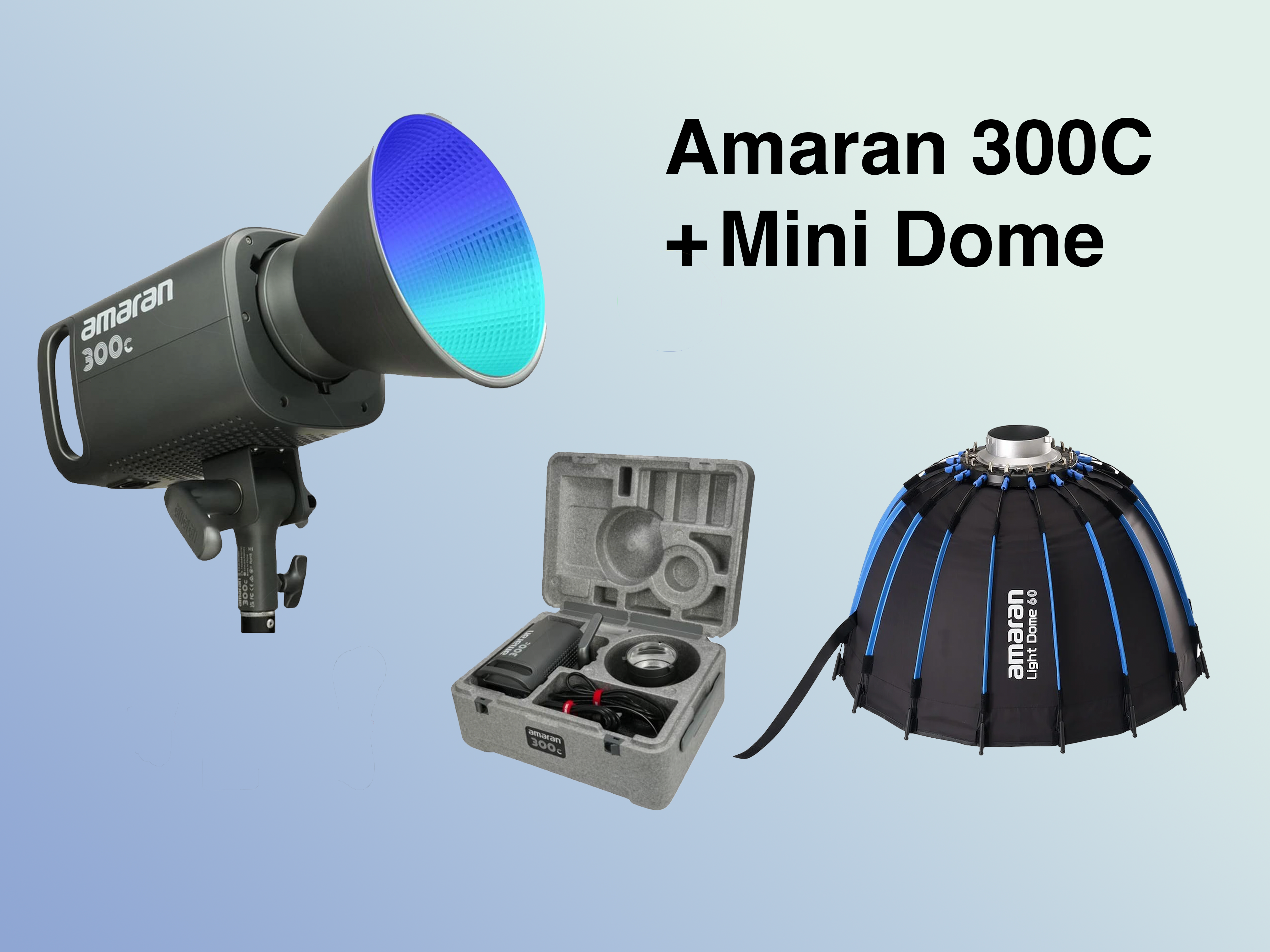 Amaran 300c + mini dome