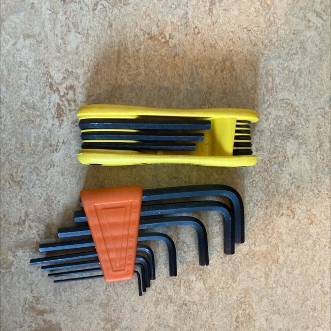 Insexnycklar både tum och millimeter