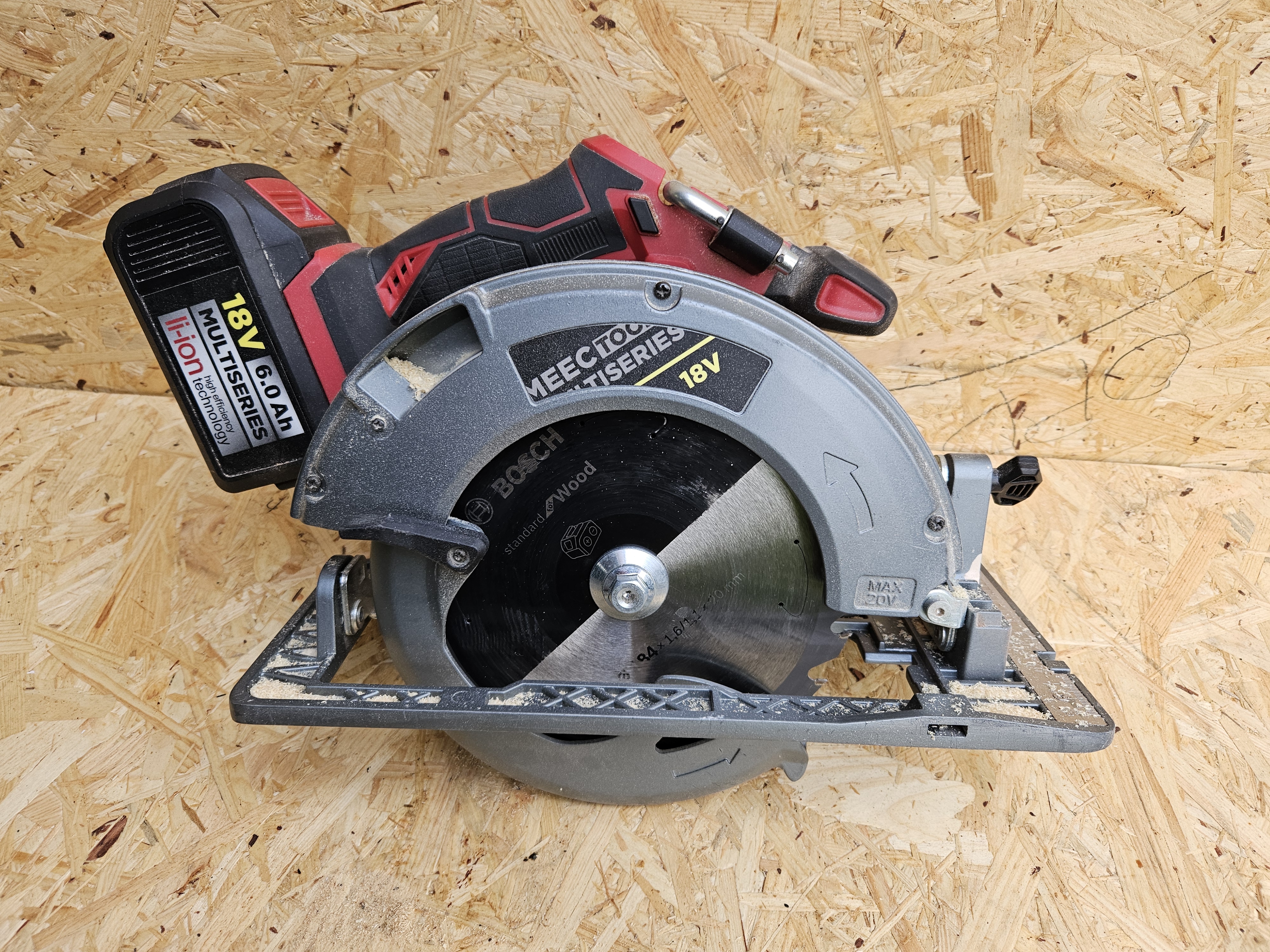 Batteridrevet sirkelsag 185mm børsteløs