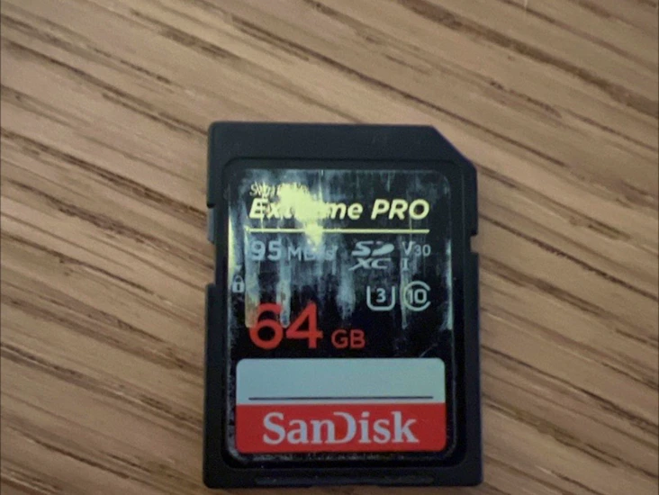 Sandisk extreme pro sdxc 64gb 95mb/s
